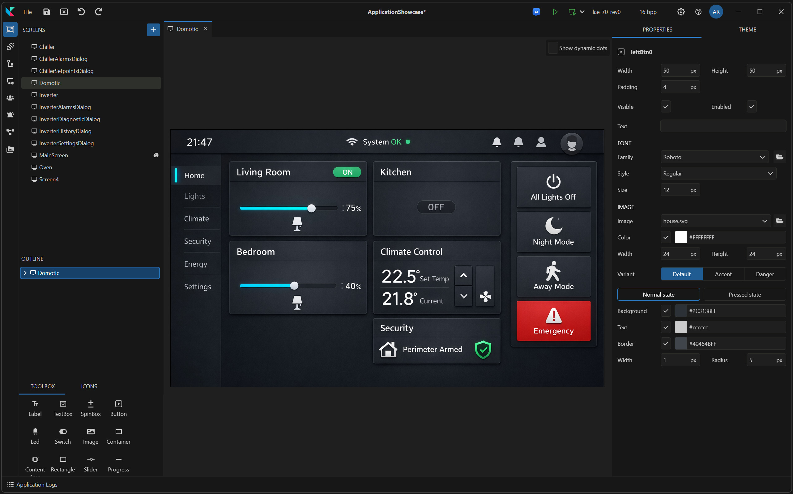 Oktima IDE - Visual editor for embedded applications